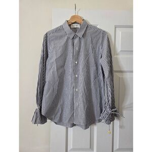 ALEX MILL Blue Striped Blouse M